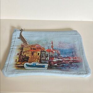 Scenic Print Postcard Make up Pouch
